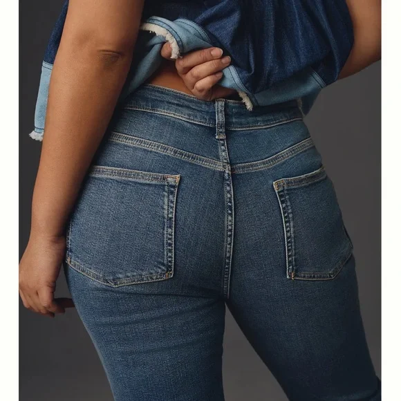 Anthropologie Pilcro Women’s The Yaya Mid-Rise Crop Jeans Size 31 - Picture 3 of 11